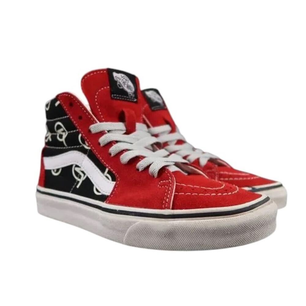 Vans Shoes Womens 5.5 Sneakers Sk8 Hi Skateboarding Suede Canvas Lace Up Casual
